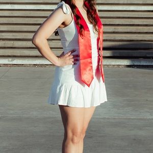 White Graduation Dress